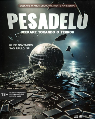 Deekapz toca o terror em sua primeira festa de Halloween em São Paulo, que acontece no Zig Studio, na Barra Funda.